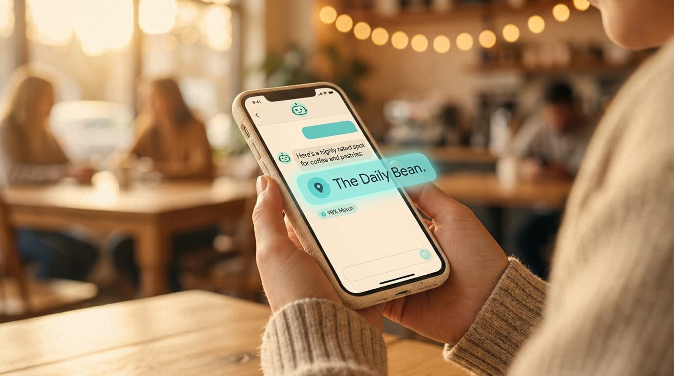A home-service business named inside an AI search answer across the six engines